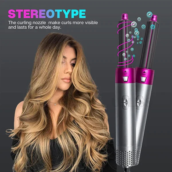 Hair Dryer Set 5 in 1 Hot Air Comb Blow Volumizer Brush 5 in 1 Hair Styler