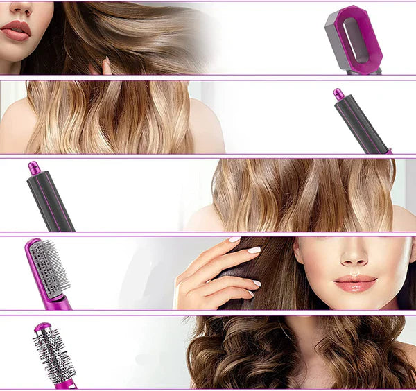 Hair Dryer Set 5 in 1 Hot Air Comb Blow Volumizer Brush 5 in 1 Hair Styler