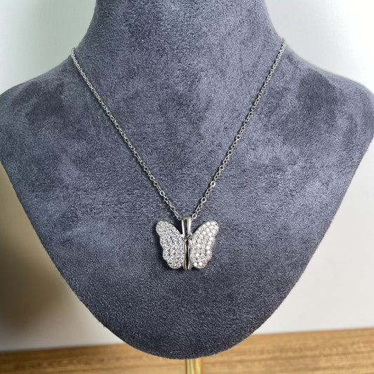 Butterfly Pendant Necklace for Women - Titanium Steel Clavicle Chain ( UAE Delivery Time: 1-3 Days )